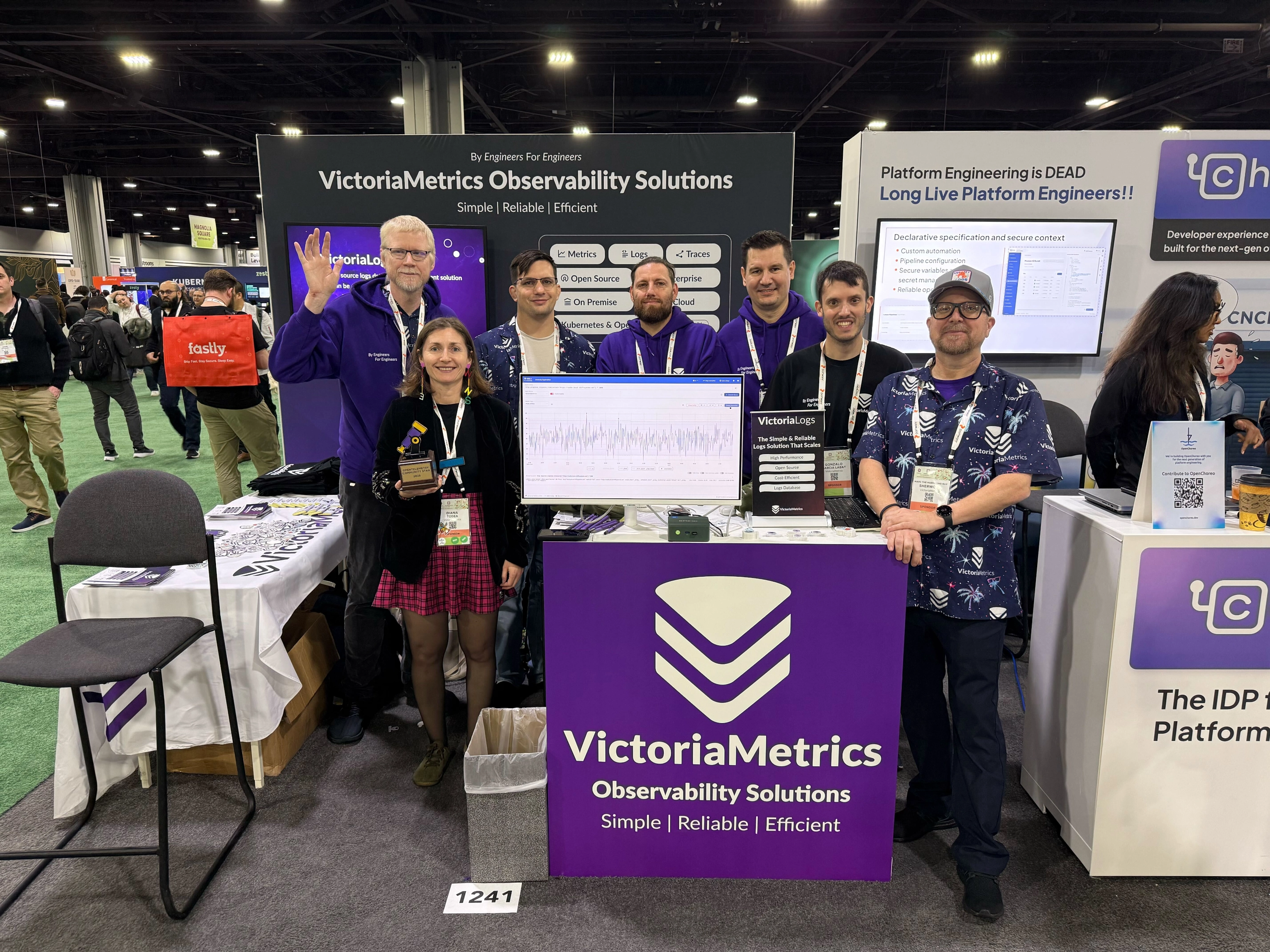 VictoriaMetrics' Team at the KubeCon 2025 in Atlanta, Georgia