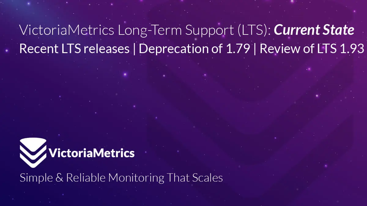 VictoriaMetrics Long-Term Support (LTS): Current State