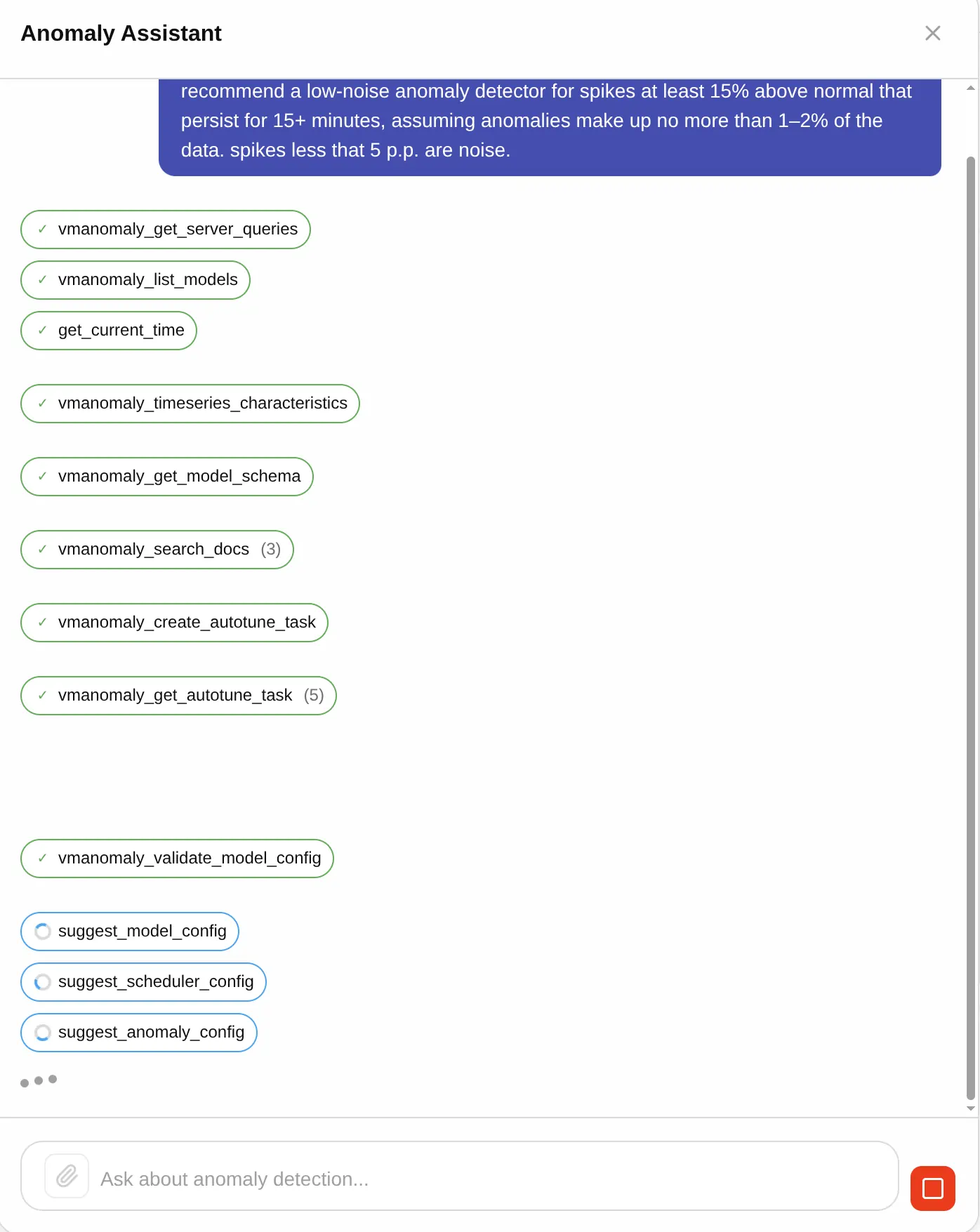 Anomaly Assistant using vmanomaly tools to prepare configuration suggestions
