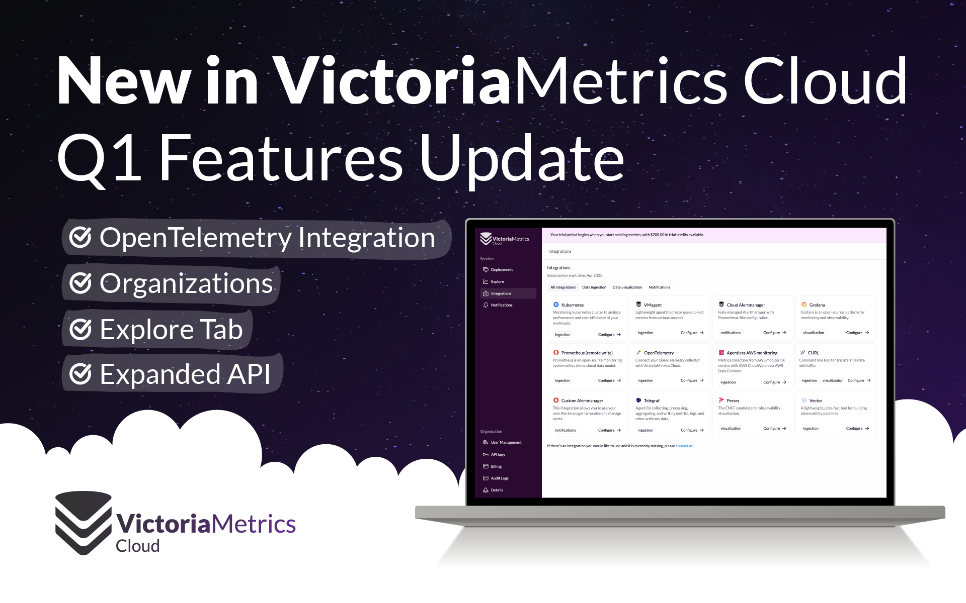 VictoriaMetrics Cloud: What's New in Q1 2025?