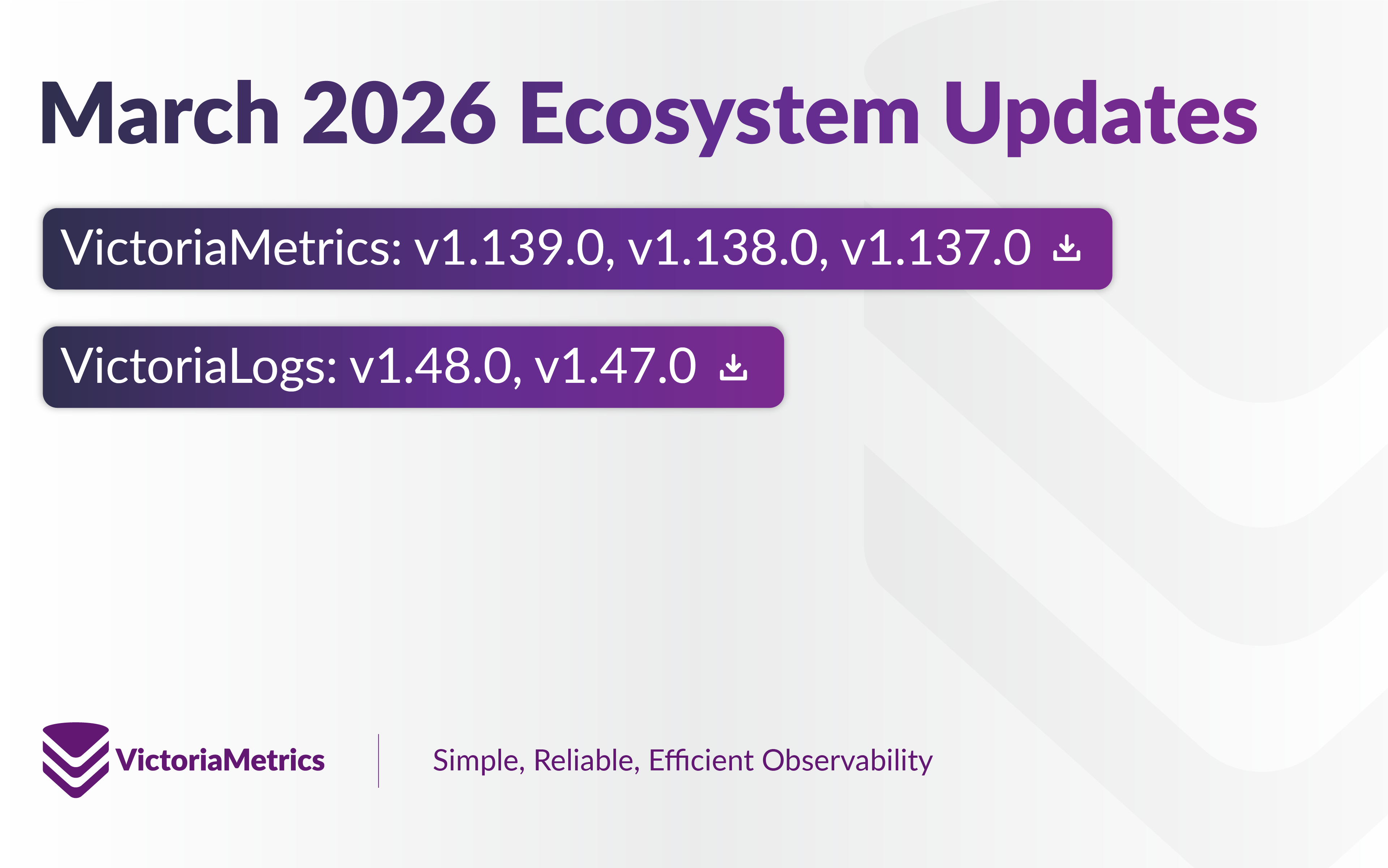 VictoriaMetrics March 2026 Ecosystem Updates